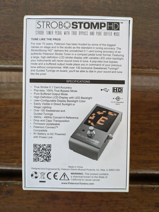 PETERSON Strobostomp HD *NOVO em caixa