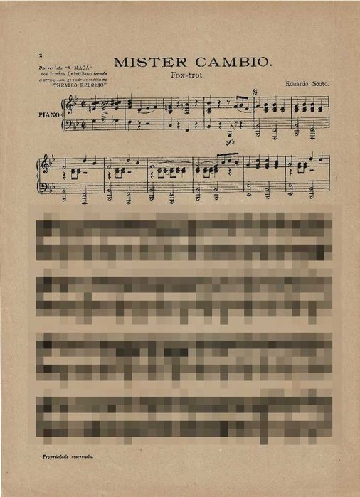 PIANO: 3 Partituras de Fox-Trot de Eduardo Souto