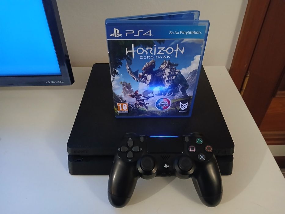 Playstation 4 Slim + Comando + Jogo