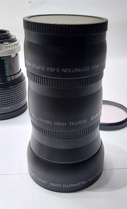 Lote lentes e objectiva cameras fotograficas macro