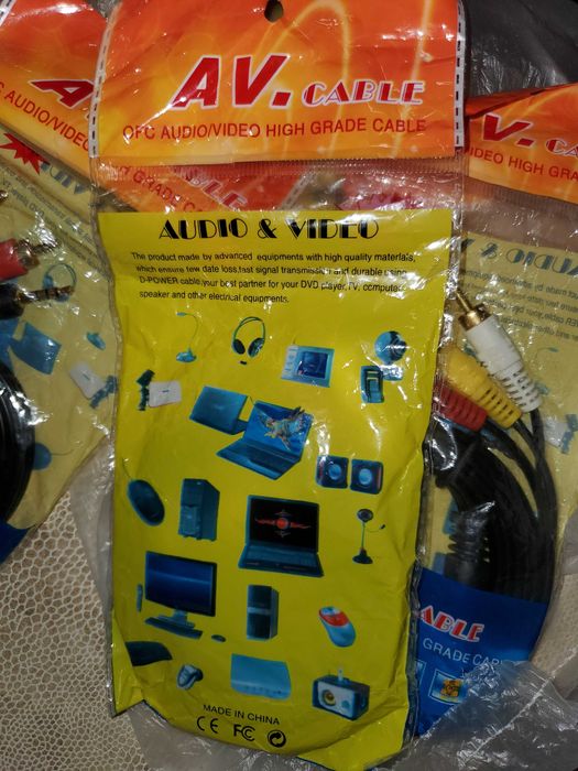 кабель переходник rca тюльпан на 3.5 мини джек 1.5 м