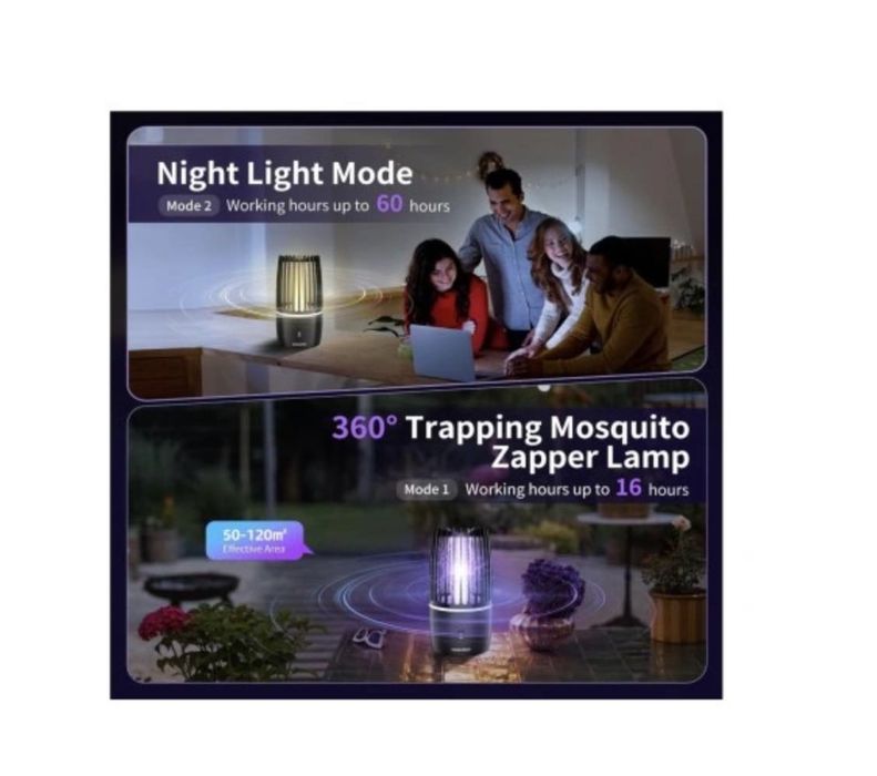 Lampa owadobójcza UV USB elektryczna Aparatoo bezprzewodowa