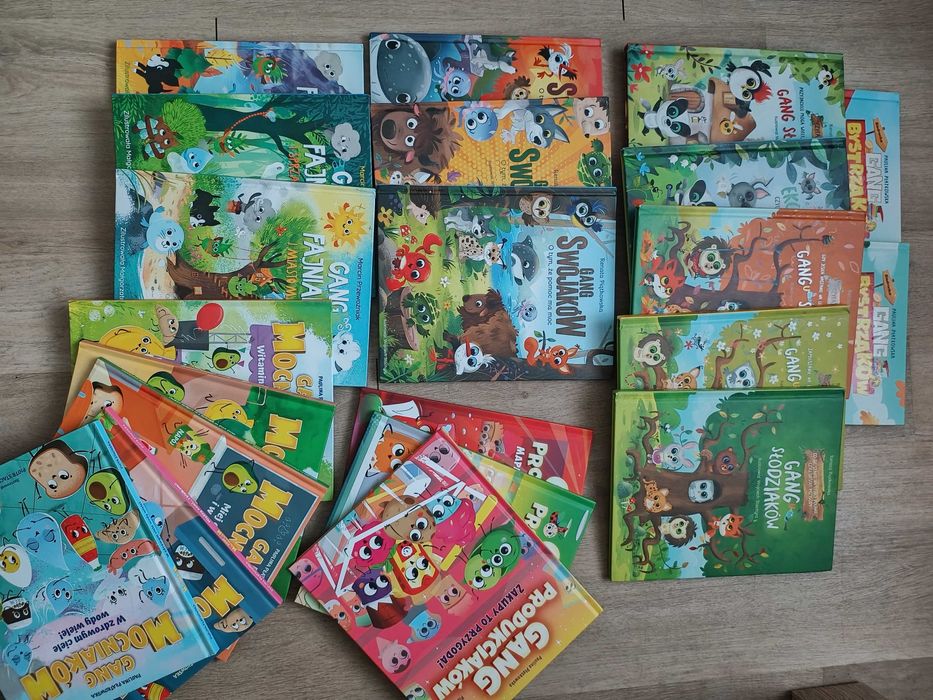 Zestaw 21 książek z Biedronki - wszystkie gangi