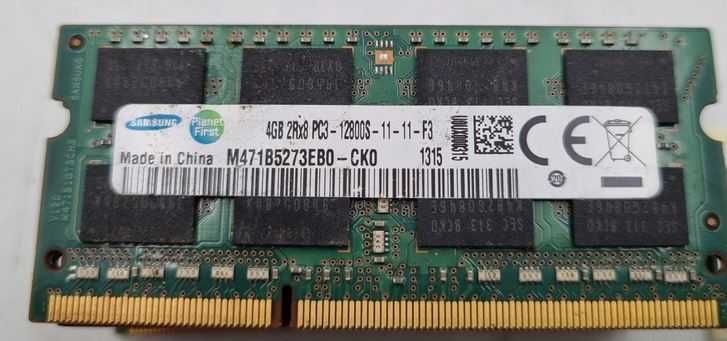4GB DDR3  12800s Samsung RAM do laptopa 100% sprawne