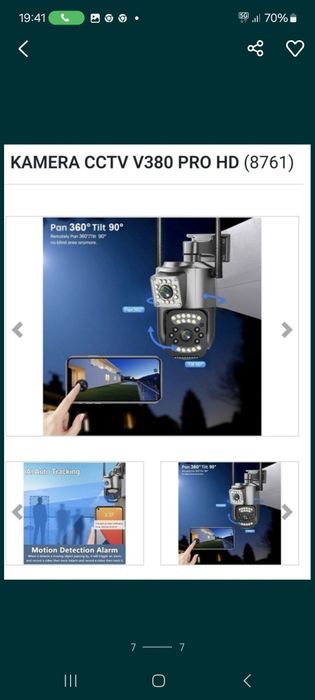 Kamera solarna na kartę SIM 4G  8Mpx największe aku plus najw. Panel s