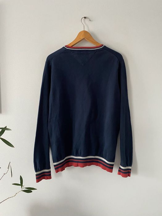 Sweter bawełniany granatowy Tommy Hilfiger rozm. M