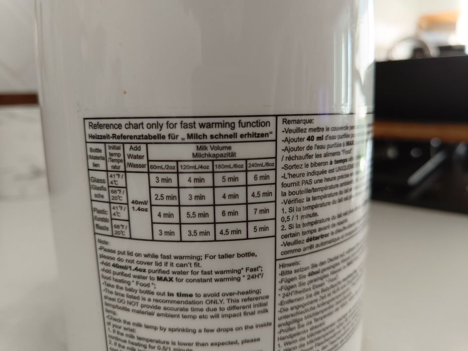 Aquecedor e esterilizador biberão