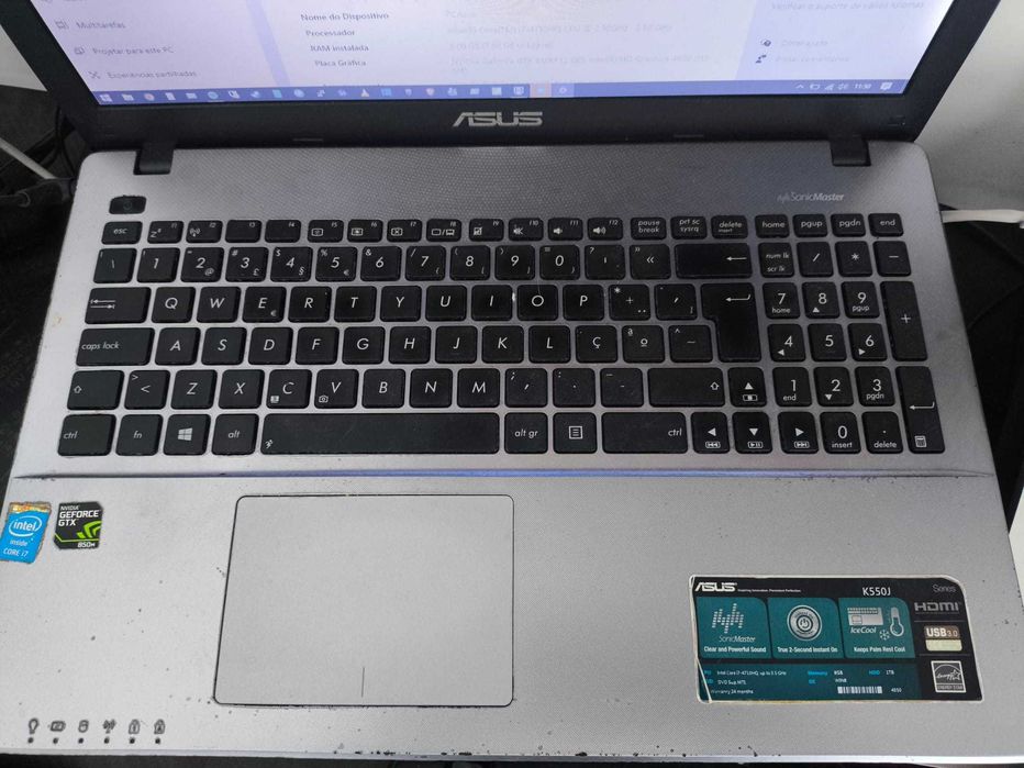 ASUS X550JK / i7-4710HQ / GTX 850M / SSD