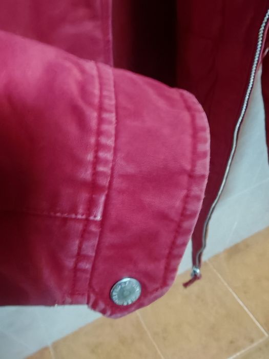 Blusão Tommy Hilfiger vermelho tipo Harrington