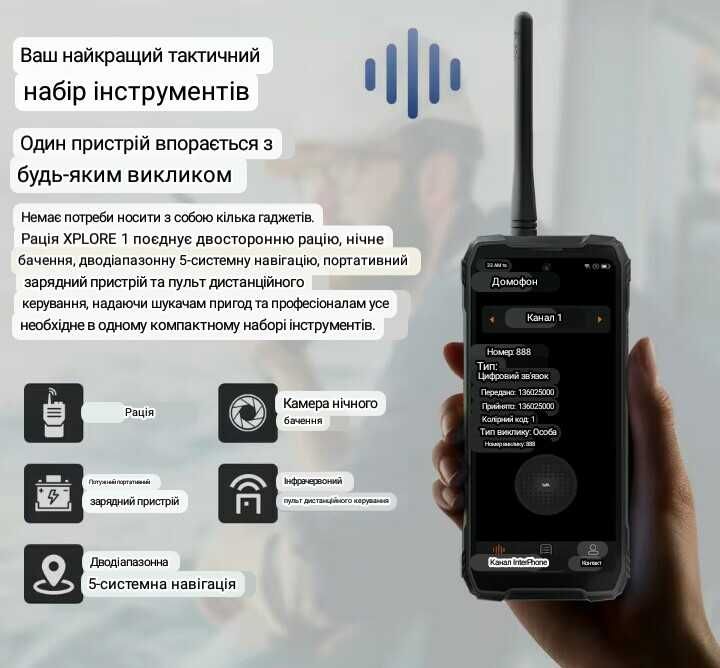 Захищений Blackview xplore 1, IP68 смартфон, рація, poverbank -одному.