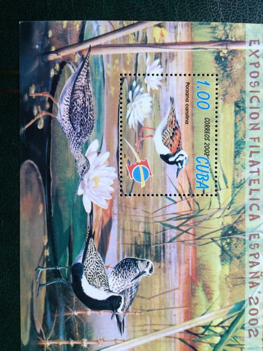 Serie de selos de Cuba,com bloco incluindo