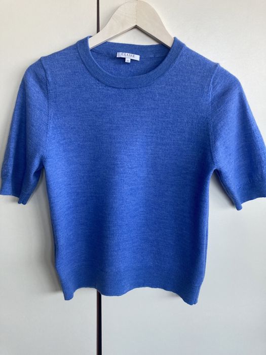 Sweter niebieski 100% wełna