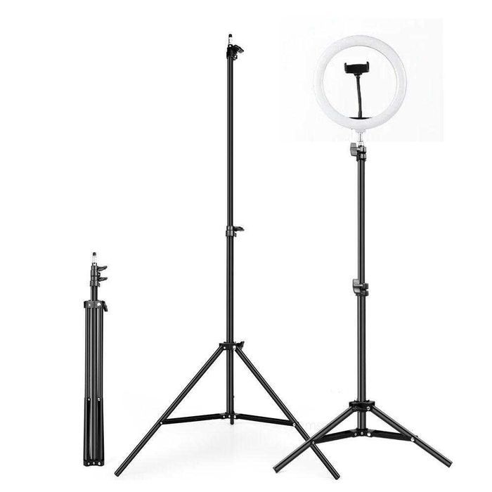 Кільцева RGB лампа MJ30 30 см зі штативом 2,1 м Блогерський набір
