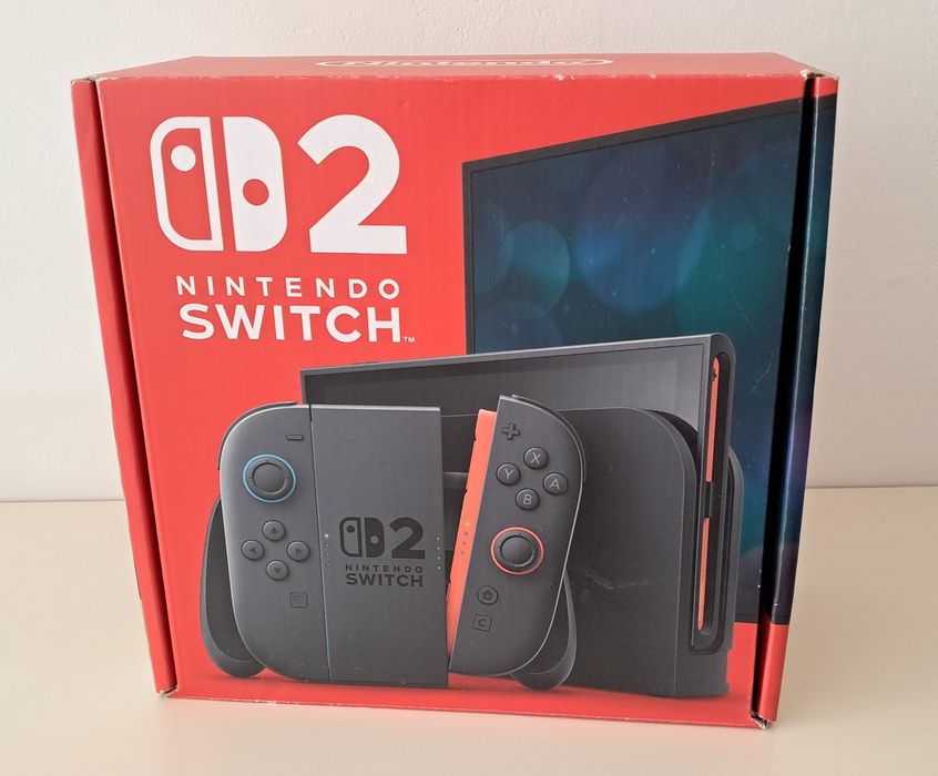 Caixa de Nintendo Switch 2 - apenas caixa de cartão com manual