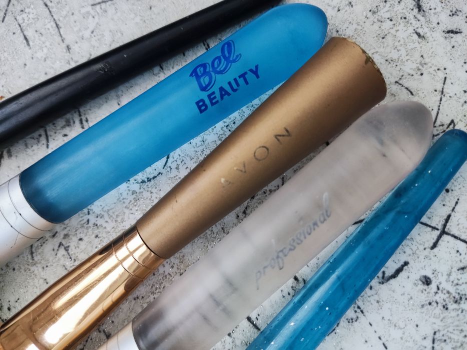 Zestaw pędzli do makijażu 5 sztuk do pudru bronzera różu