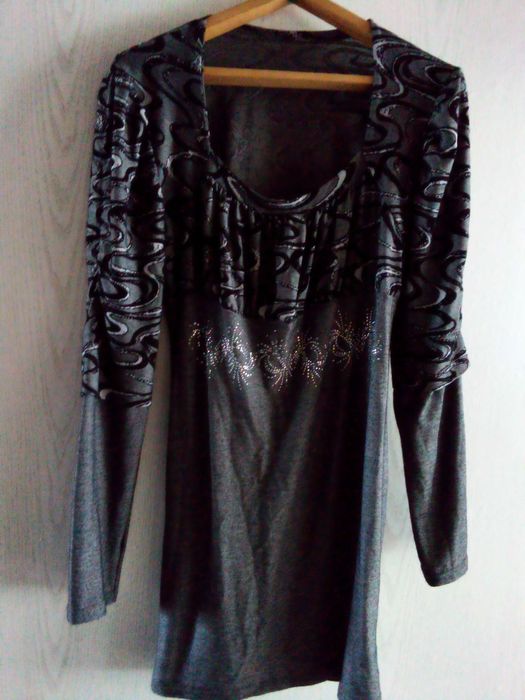 Серое платье трикотаж, не просвечивается р-р 44-46