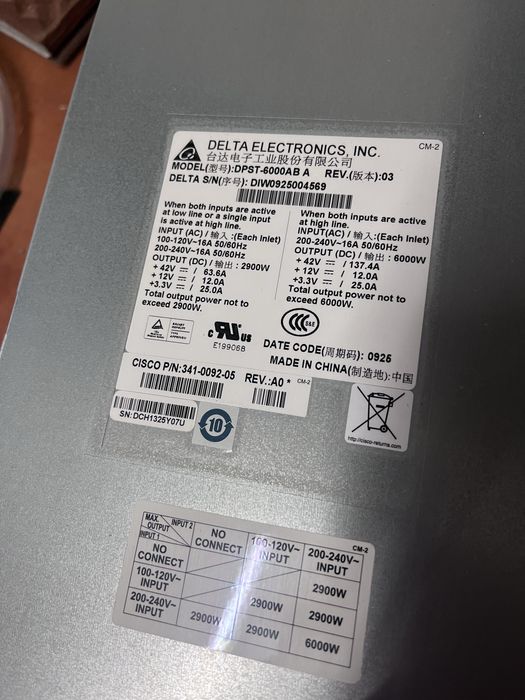 Zasilacz DPST-6000AB 6000watt serwer