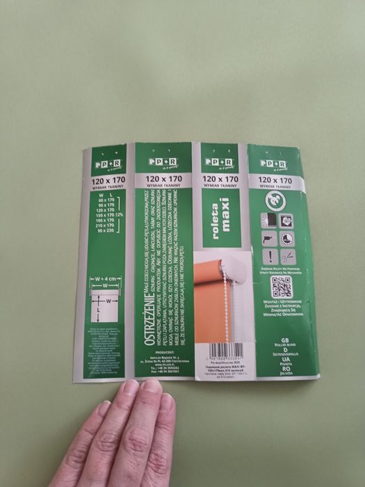 Roleta poliester 100% 120x170