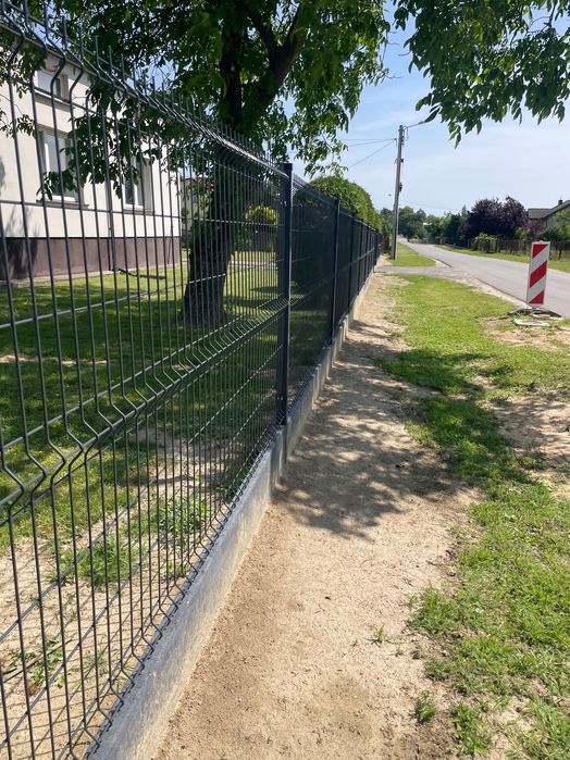 Ogrodzenie Panelowe ZESTAWY panel 3D słupek obejmy KOMPLET Transport