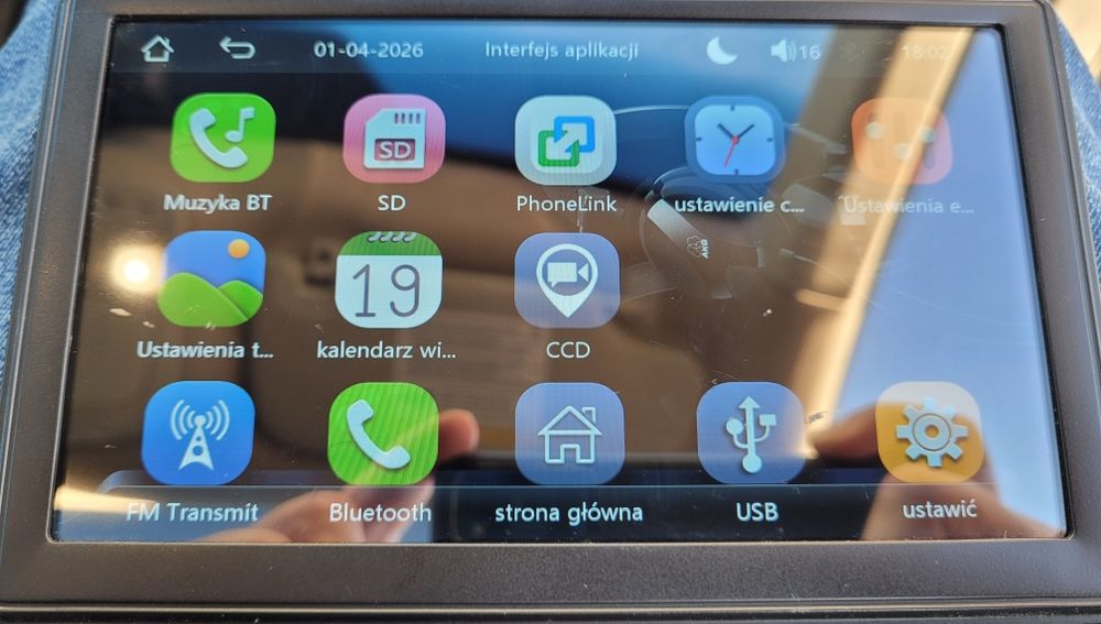 Transmiter, radio, android auto, nawigacją GPS