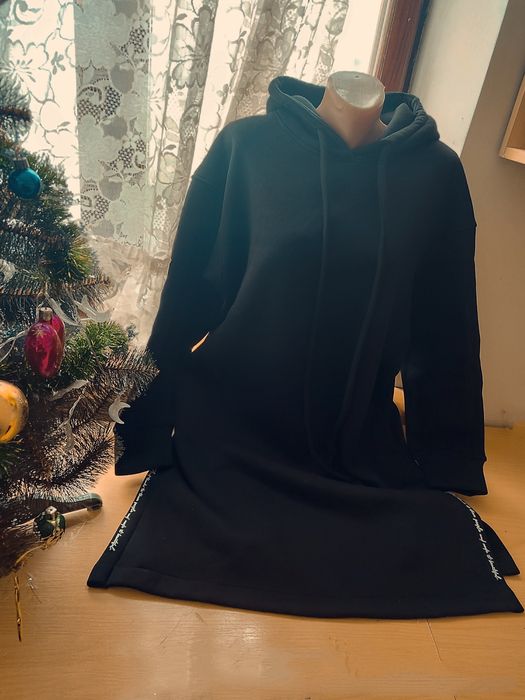 Сукня жіноча, подовжена туніка на флісі,сорочка подовжена