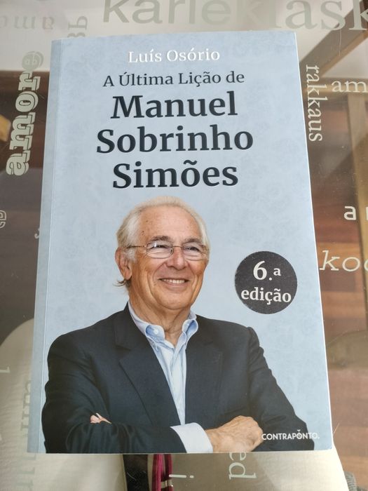 Livro A Última Lição de Manuel Sobrinho Simões - Luís Osório