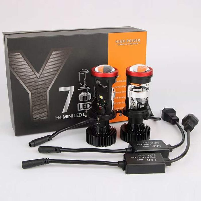 Міні лінзи H4 bi led лампа в фару Гарантия 1 рік, Ціна комплекту