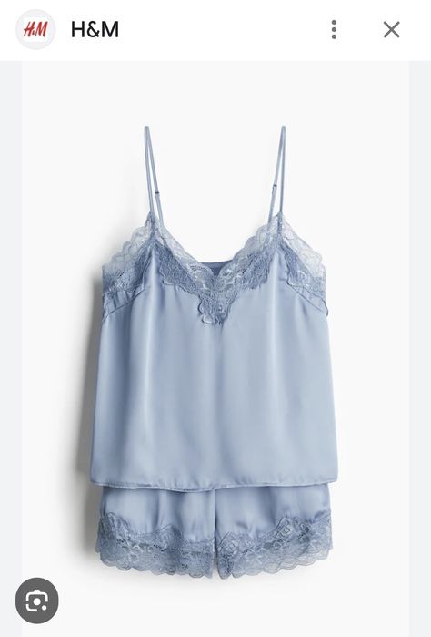 Satynowa piżama H&M 42