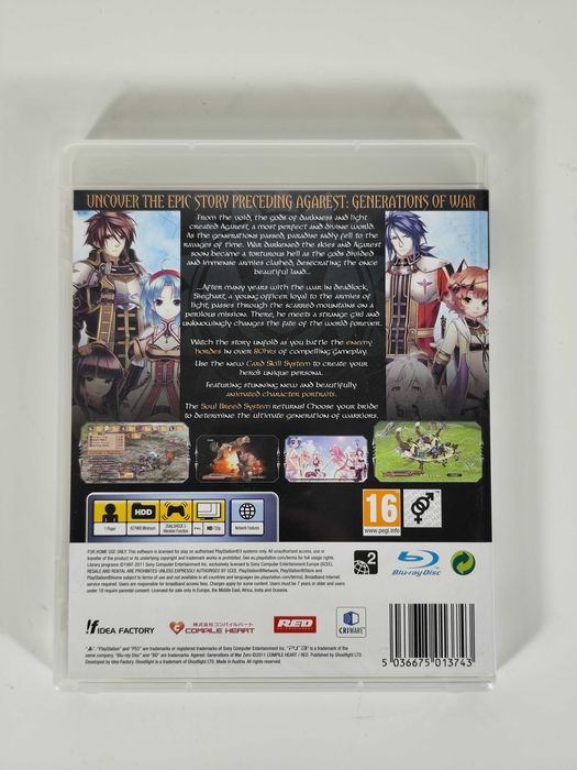 Agarest Generations Of War Zero - Playstation 3
