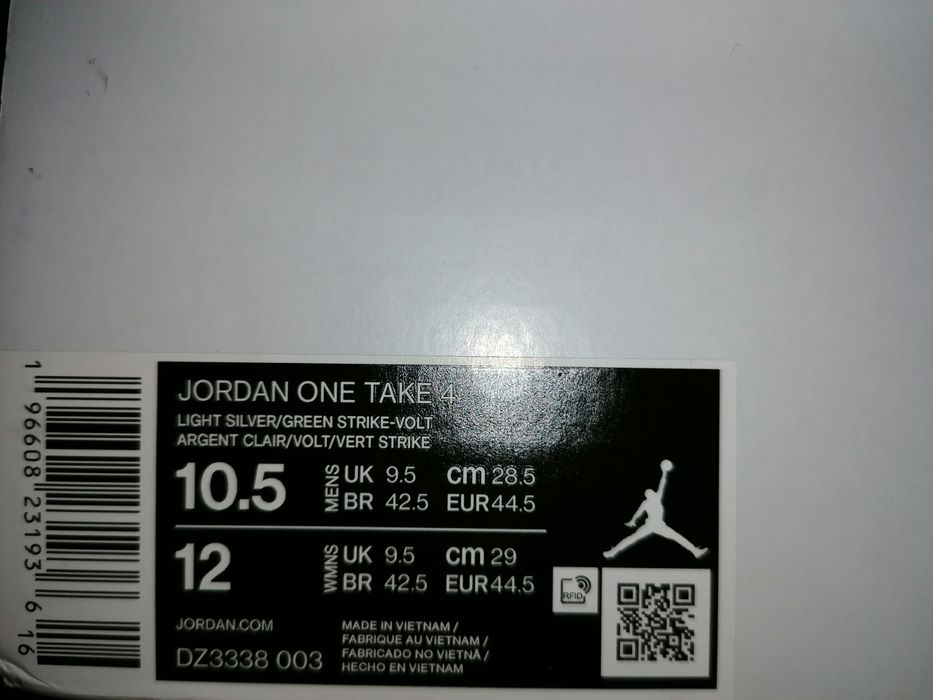 Nowe jordan one take rozmiar (44,5)