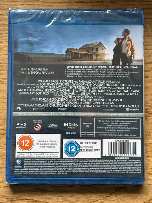 Interstellar Blu-ray 2 Disc Set