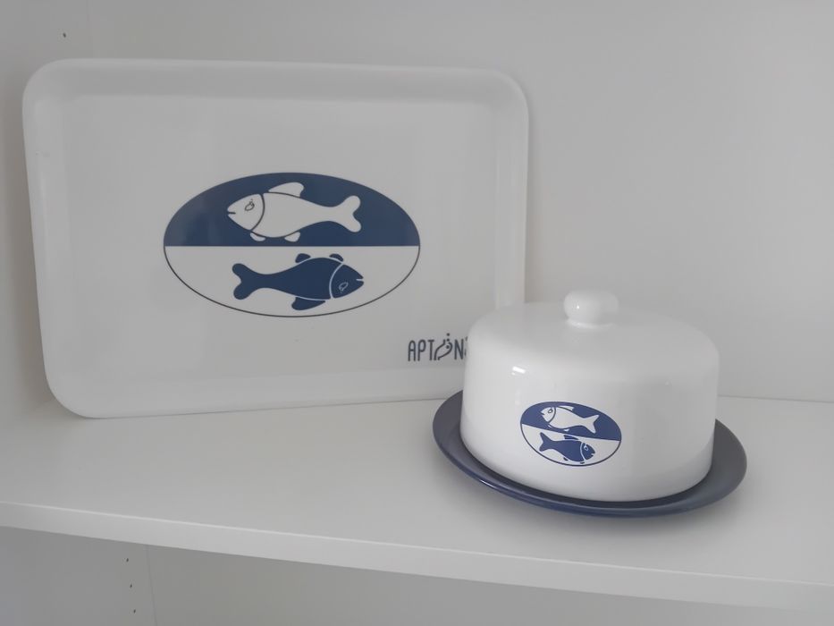 Set de queseira e tabuleiro