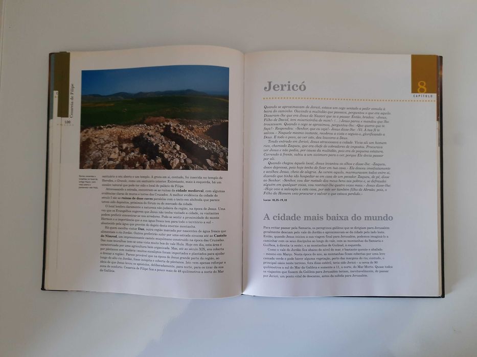 Livro “Nas Pegadas de Jesus” – Peter Walker | Capa Dura | Guia Ilustrado (2008)