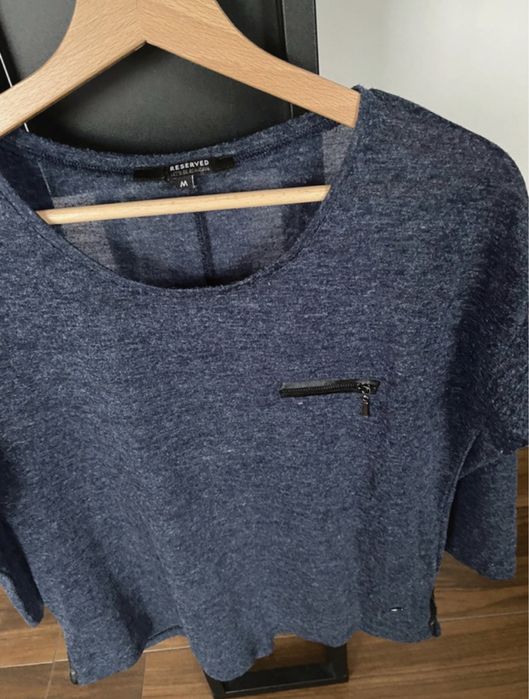 Reserved koszulka bluzka M jeansowy  melanż