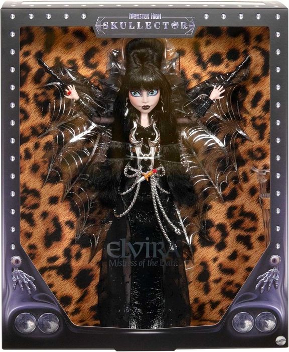 Лялька Монстер Хай Ельвіра Володарка темряви Monster High Doll, Elvira, Mistress of The Dark Skullector HYV99 Mattel Оригінал