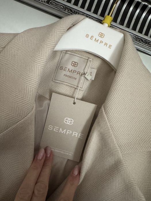 Marynarka sempre beż wełna