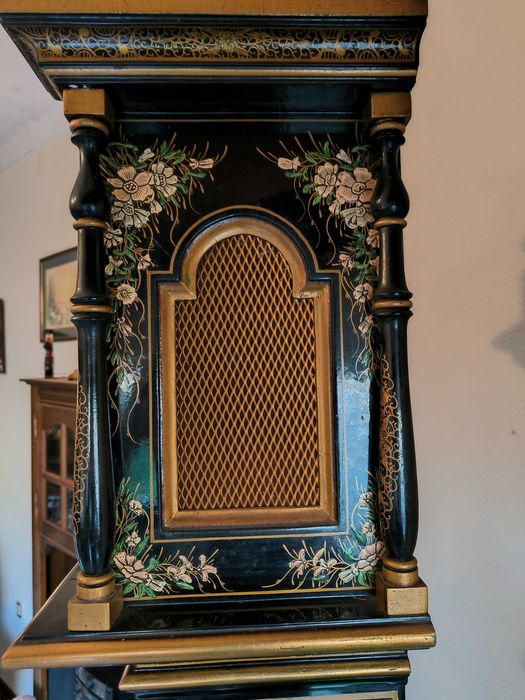 Espetacular Relógio de Sala Chinoiserie – Melodia Ave Maria de Fátima
