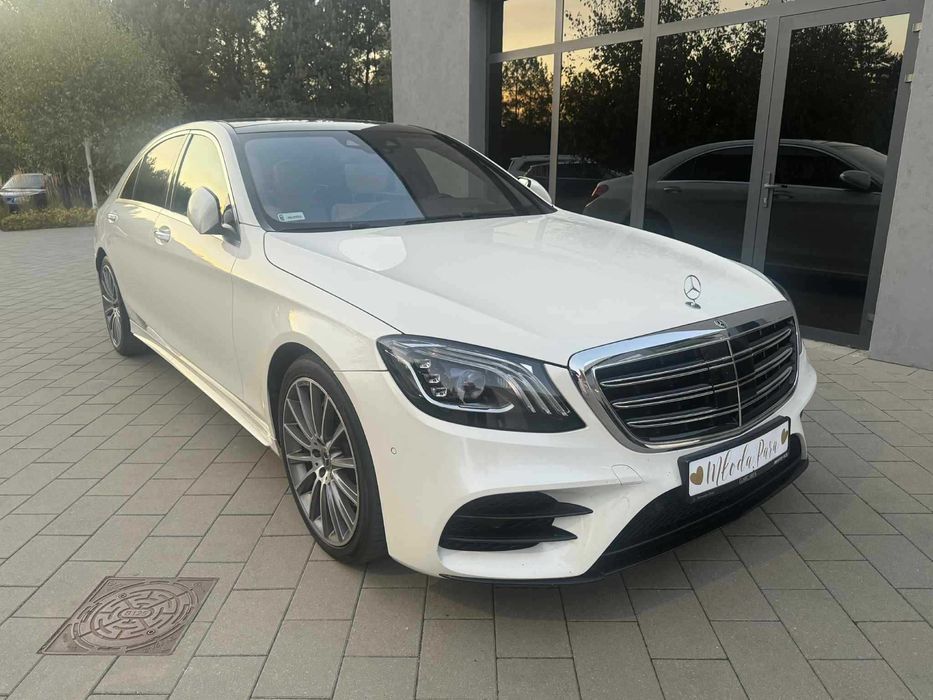 Mercedes S klasa samochód na wynajem do ślubu ślub wesele 400km brabus