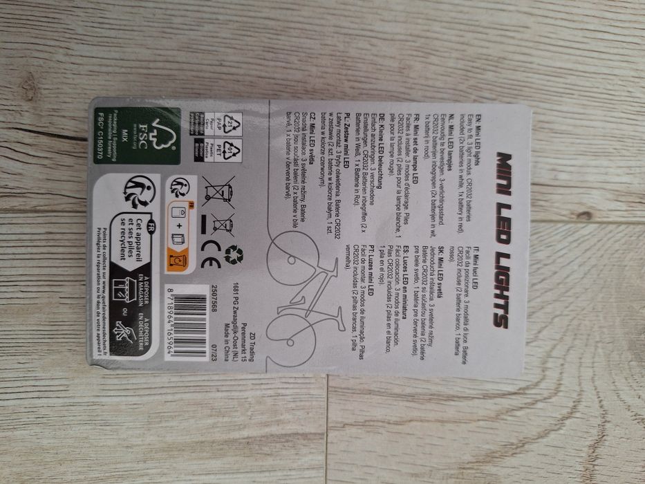 Zestaw mini lampek Led do rowera