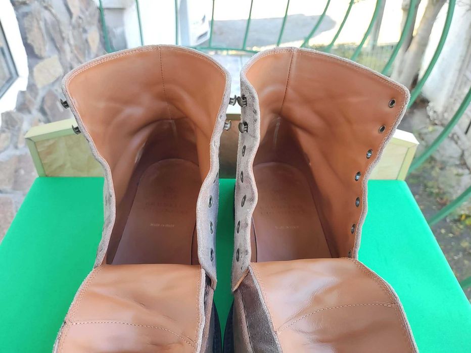 Brunello Cucinelli Leather Boots Italy Замша Черевики 43-28 см.