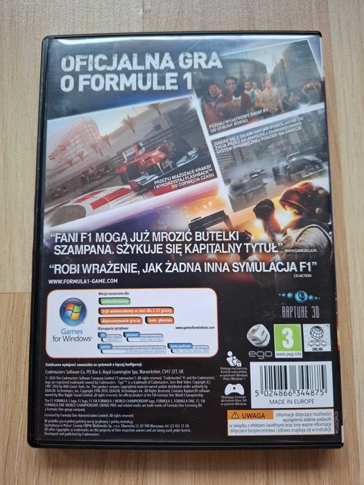 F1 Formuła 1 2010 PC DVD PL Codemasters