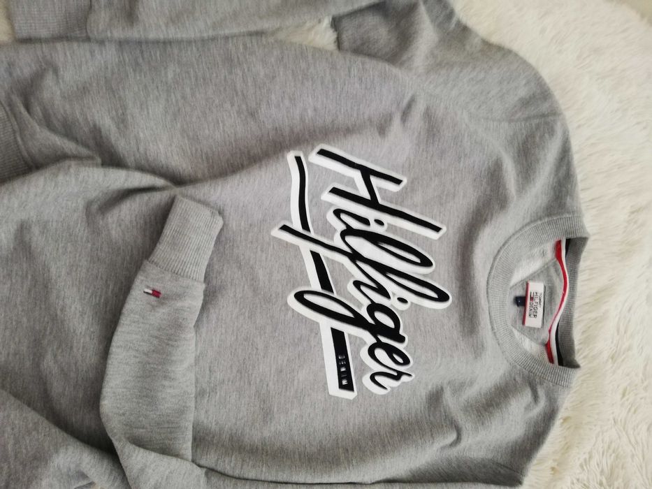 bluza Tommy Hilfiger S M L szara 36 38 40