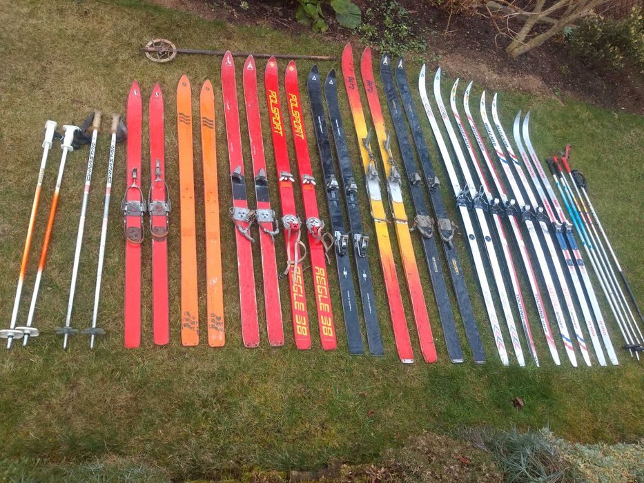 używane narty biegowe długość 190 - 200 cm