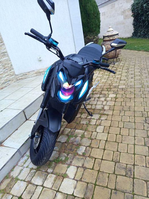 Електробайк Nitron 2800Wt Права не треба Электро мотоцикл 2800W Grey_c