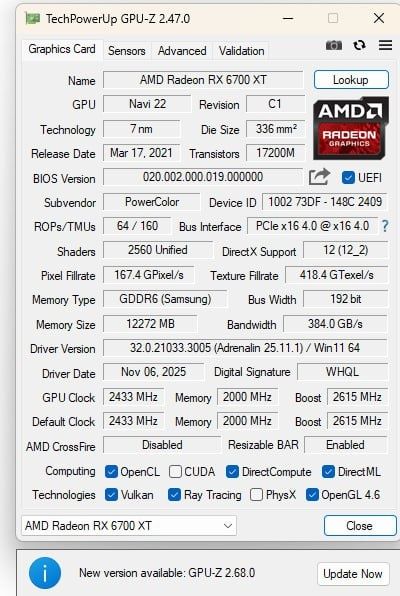 Відеокарта AMD Radeon RX 6700 XT PowerColor Red Devil 12GB GDDR6