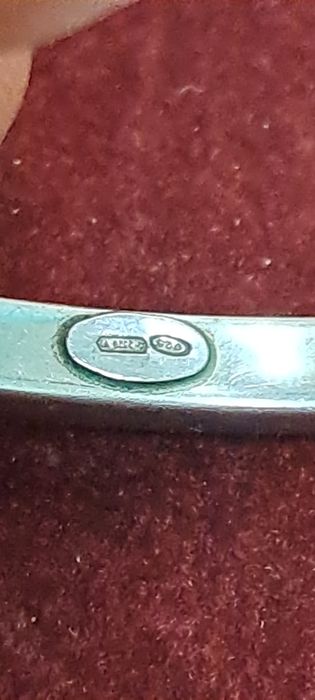 Pulseira escrava em prata.