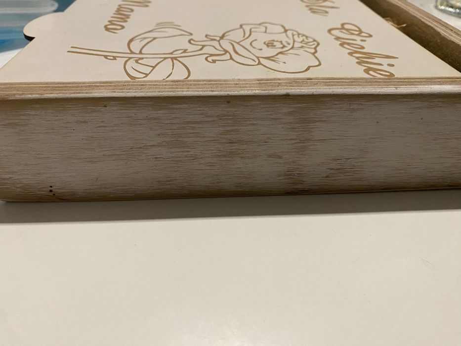 Drewniane pudełko Dzień Mamy