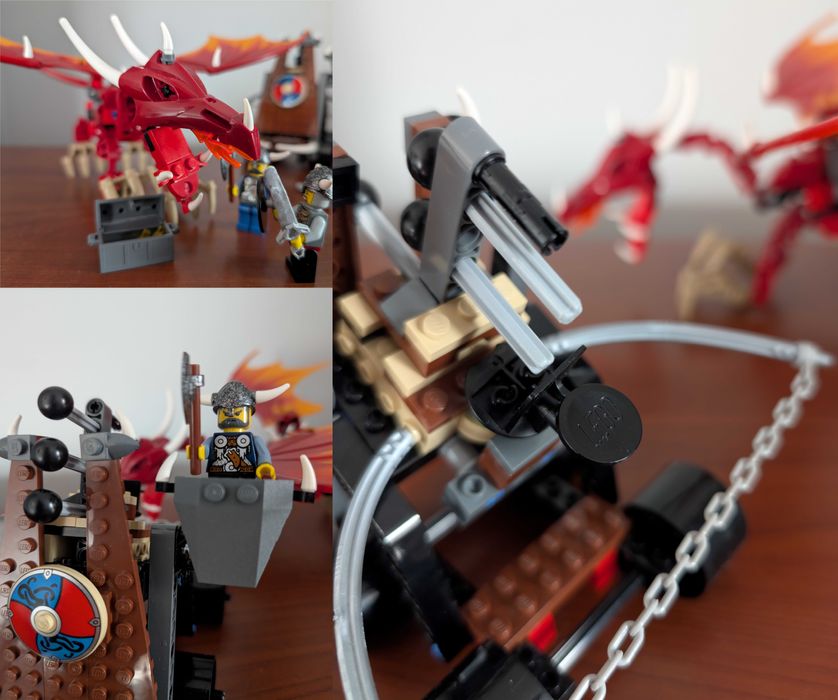 Lego 7017 Katapulta Wikingów ze Smokiem