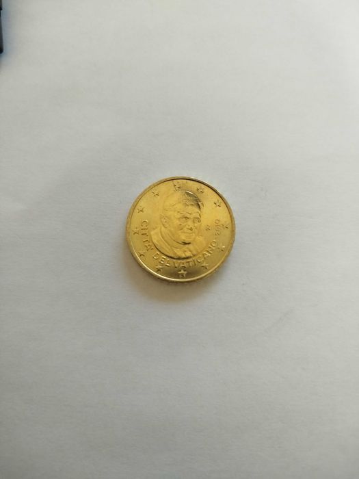 Moeda 50 Cêntimos Vaticano 2010