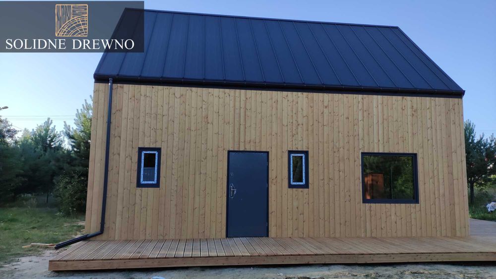 Deska elewacyjna 19x146 Faza świerk Skanydanwski pióro-wpust podbitka